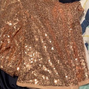 Sequin ankle pants